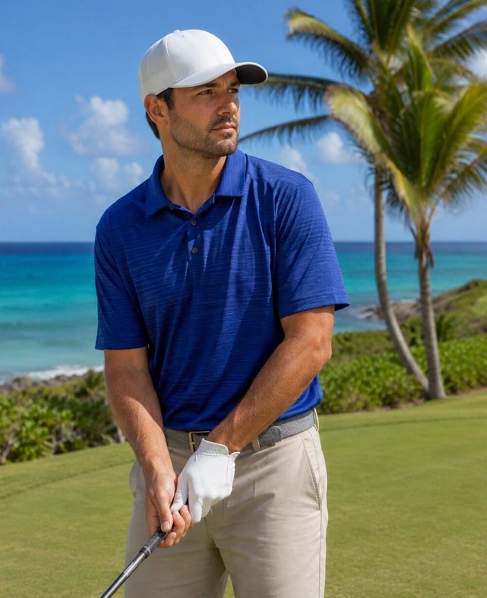 Nike Mens Dri-fit Blue Short Sleeve Golf Casual Collared Size Large Packable